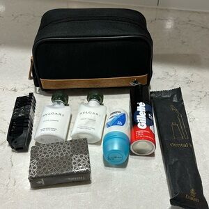 LIKE NEW Bvlgari Bulgari Emirates Men’s toiletry bag